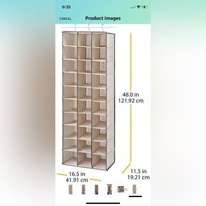 Closet Organizer for Shoes